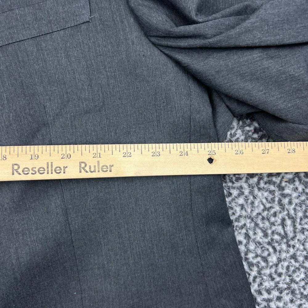 Van Heusen Suit Jacket Blazer Men 54R Gray Two Button Charcoal 54 Regular - Picture 7 of 9